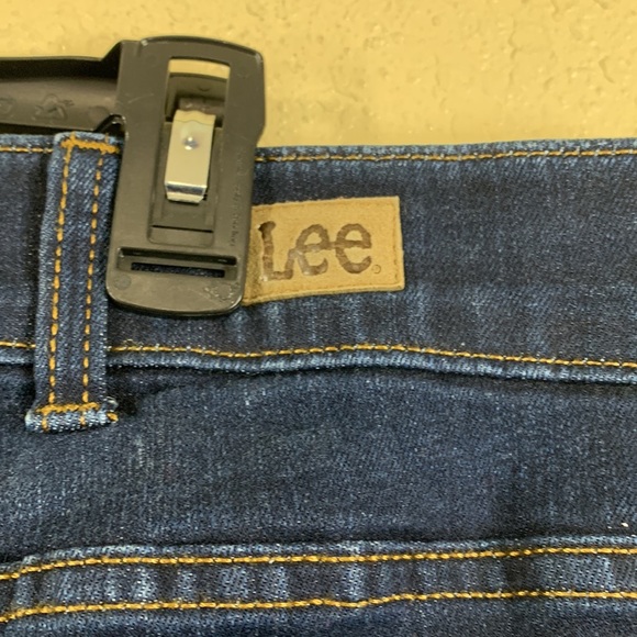 Lee Plus Denim Jeans Pants Blue Straight Leg Mid Rise Flex Motion 22W Me… - Picture 10 of 14